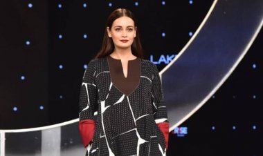 Lakme Fashion Week: Dia Mirza stuns as showstopper in a dress made from recycled PET bottles