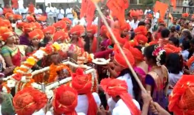 मराठा एकीकरण समितीचा आदर्शवत शिवजन्मोत्सव राहुरी येथे उत्साहात साजरा.