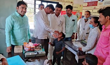 नेवासा तालुक्यातील बालाजी देडगाव येथे राष्ट्रीय पल्स मोहीम योजना राबवण्यात आली.