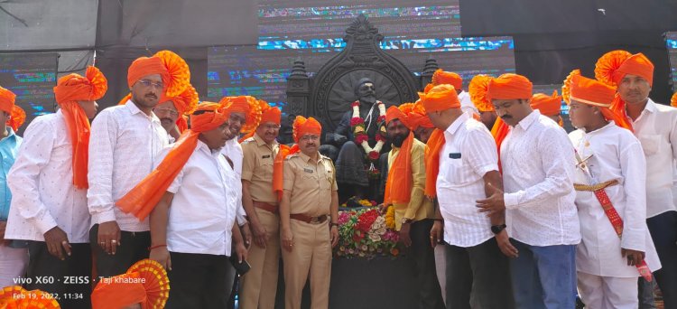 शेवगाव येथे मान्यवरांच्या उपस्थितीत शिवजयंती उत्साहात साजरी