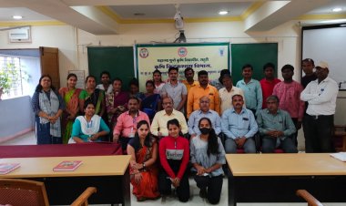 म.फु.कृ.विद्यापीठ राहुरी येथे गुणवत्ता पूर्ण जैविक कीडनाशकाची निर्मीती करत तरुण उद्योजक व्हा - अधिष्ठता डॉ. प्रमोद रसाळ