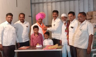 राज पतसंस्थेचे संस्थापक अध्यक्ष संतोष  टांगळ यांच्या वाढदिवसानिमित्त विविध संघटनेच्यावतीने सन्मान.