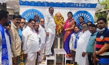 श्रीरामपूर शहरात विश्वरत्न डॉ. बाबासाहेब आंबेडकर जयंती मोठ्या उत्साहात साजरी