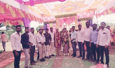 मराठा शिवमुद्रा प्रतिष्ठानचे पाथर्डी तालुका अध्यक्ष पवन दादा मुखेकर यांचा शिव शाही थाटात विवाह संपन्न..