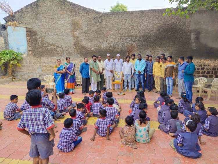 भारतरत्न डॉक्टर बाबासाहेब आंबेडकर यांची जयंती जि.प.प्रा शाळा खेडले परमानंद व ग्रामस्थांच्यावतीने मोठ्या उत्साहात साजरी.