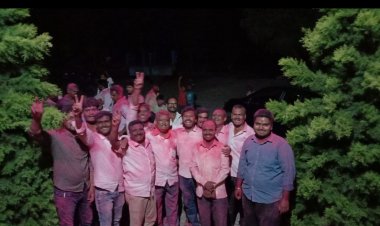 खूपटी सेवा सहकारी सोसायटीच्या निवडणुकीत परिवर्तन मंडळाचा शेतकरी मंडळ वर मात करीत दणदणीत विजय.