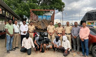 सोनई पोलिसांची धडाकेबाज कारवाई . नगर औरंगाबाद हायवे वर गजाने भरलेला ट्रक लुटणारी टोळी सोनई पोलिसांकडून जेरबंद.