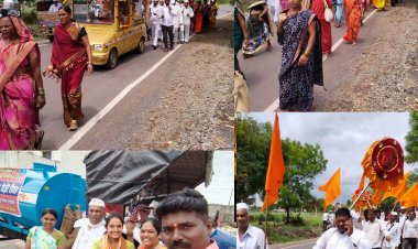 ओम जगद्गुरु जनार्दन स्वामी (मौनगिरीजी) महाराज श्रीक्षेत्र मातापुर ते श्री क्षेत्र पंढरपूर पायी दिंडीचे प्रस्थान..!!