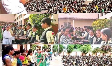 डी पॉल इंग्लिश मीडियम हायस्कूल श्रीरामपूर या ठिकाणी वृक्षदिन साजरा