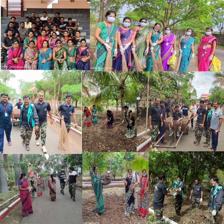 *पोलीस  जाणीव  सेवा  संघ  महाराष्ट्र  बार्शी  टीम  व  महिला  रणरागिनी  बहुउद्देशीय  संस्था  यांच्या  वतीने  बार्शी  येथील  स्मशानभूमीचे  स्वच्छता  अभियान*