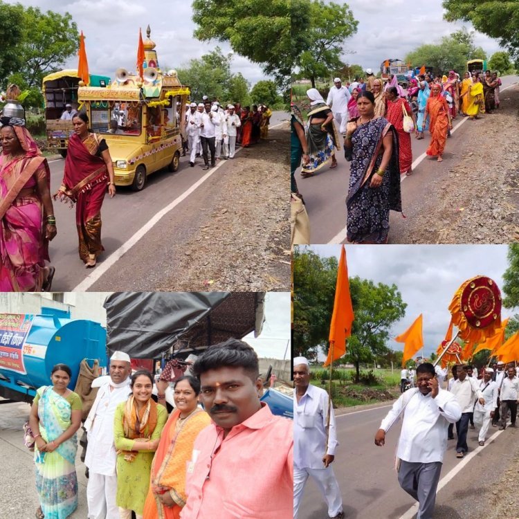 ओम जगद्गुरु जनार्दन स्वामी (मौनगिरीजी) महाराज श्रीक्षेत्र मातापुर ते श्री क्षेत्र पंढरपूर पायी दिंडीचे प्रस्थान..!!