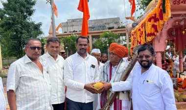 बालाजी देडगाव येथिल दिंडीचे पंढरपूर कडे मोठ्या उत्साहात प्रस्थान.