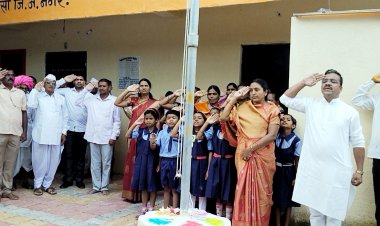 नेवासा तालुक्यातील बालाजी देडगाव येथे स्वातंत्र्याचा 75 वा अमृत महोत्सव मोठ्या उत्साहात साजरा.