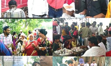 पवित्र मतमाऊली यात्रे निमित्त वर्ड ऑफ जिजस मिनीस्ट्री अशोकनगर तर्फे सुवार्ता प्रसार करून चहा व फराळाचे वाटप. .! !