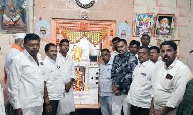 बालाजी देडगाव येथील बालाजी मंदिरास खासदार सदाशिव लोखंडे यांची सदिच्छा भेट.