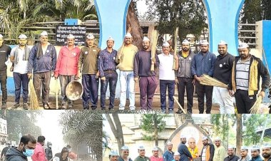 भारतीय संविधान दिनानिमित्त आम आदमी पार्टीच्या वतीने श्रीरामपूर शहरात स्वच्छता मोहीम