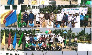 *अशोक आयडियल स्कूल मध्ये वार्षिक क्रीडा स्पर्धांचा शुभारंभ.*