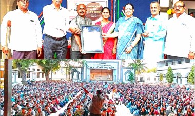 प्रतिज्ञा *भारत माझा देश आहे या विषयावर विट्ठल बुलबुल यांचा मानपत्र देऊन सन्मान*