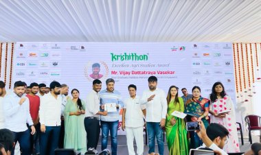 महात्मा फुले कृषी विद्यापीठाचा विजय वसेकर कृषी क्षेत्रातील कृषीथॉन पुरस्काराने सन्मानित .