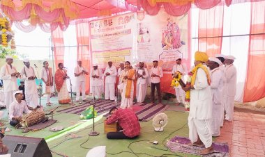 देडगाव   येथे  ह भ प भाग्यश्रीताई यांच्या काल्याच्या कीर्तनाने मारुतीचा अखंड हरिनाम सप्ताहाची सांगता.