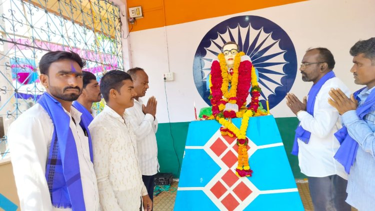 भारतिय राज्य घटणेचे शिल्पकार डॉ बाबासाहेब आंबेडकर जयंती बारागाव नांदूर येथे मोठ्या उत्सहात साजरी.