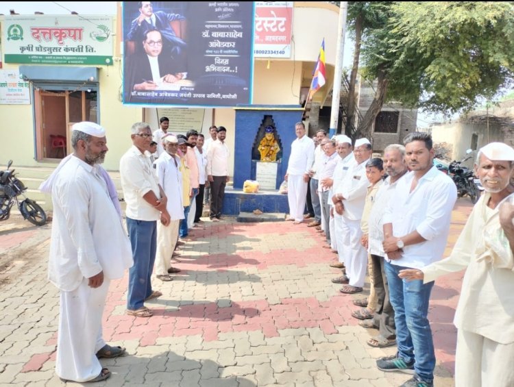 शेवगाव तालुक्यातील वाघोली येथे भारतरत्न डॉ. बाबासाहेब आंबेडकर जयंती उस्तहात साजरी.