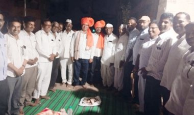 नेवासा मार्केट कमिटीच्या नूतन संचालकांचा बालाजी देडगाव येथे नागरी सन्मान.