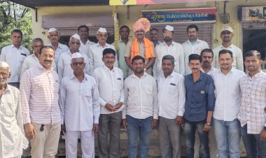 बालाजी देडगाव येथे नूतन मंडळ अधिकारी सुनिल खंडागळे यांचा ग्रामस्थांच्या वतीने नागरी सन्मान.