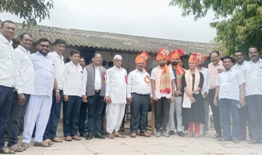 बालाजी देडगाव येथे कलेक्टर गुलाबराव खरात व विविध क्षेत्रांमध्ये भरारी घेतलेल्या गुणवंतांचा नागरी  सन्मान.