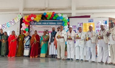 श्रीरामपूर (आगाशेनगर ) येथील डि पाॅल इंग्लिश मिडीयम स्कूल मध्ये "आजी आजोबा दिवस" साजरा....