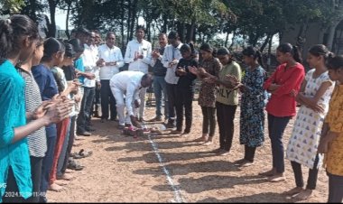 महात्मा गांधी माध्यमिक विद्यालय शिरेगाव खेडले परमानंद या ठिकाणी हिवाळी शालेय क्रिडा स्पर्धेचे आयोजन .