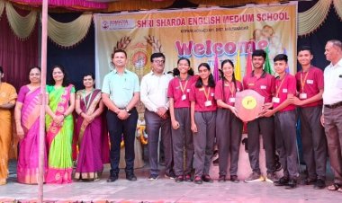 शारदा शाळेच्या क्रीडा महोत्सवाचे सांघिक विजेतेपद गिरलायन्स संघाने पटकाविले  - फुकटे,सोनवणे,गिरमे व आहेर स्पर्धेतील सर्वोत्तम क्रीडापटू.