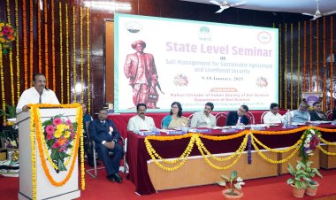 जमिनीची व मातीची काळजी घेणे म्हणजेच आपल्या आरोग्याची काळजी घेणे - कुलगुरू डॉ. पी.जी. पाटील