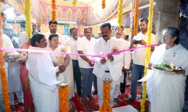 राहुरी शहरात प्रजापिता ब्रम्हकुमारी ईश्वरीय विद्यालयाने उभारला दिव्य रामेश्वरम ज्योतिर्लिंग दर्शनाचा देखावा .