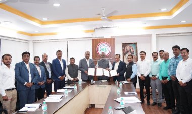 महात्मा फुले कृषी विद्यापीठाचा भारतीय मानक ब्युरो, पुणे व राजाराम बापू पाटील तंत्रज्ञान संस्था यांच्याबरोबर सामंजस्य करारा .