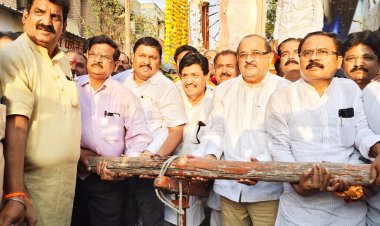 प्रभू श्रीराम नवमी निमित्त सालाबाद प्रमाणे श्रीराम मंदिर यात्रा कमिटी ट्रस्ट श्रीरामपूर या ठिकाणी नामदार राधाकृष्ण विखे पाटील साहेब (जलसंपदा मंत्री तथा पालकमंत्री )महाराष्ट्र राज्य यांच्या शुभहस्ते यात्रेची सुरुवात करण्यात आली .