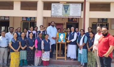 डि पॉल इंग्लिश मीडियम हायस्कूल मध्ये शिका, संघटित व्हा आणि संघर्ष करा हा संदेश संपूर्ण विश्वाला  देणारे क्रांतीसुर्य, घटनेचे शिल्पकार, भारतरत्न, महामानव डाॅ. बाबासाहेब आंबेडकर  यांची 134 वी जयंती मोठ्या हर्षात साजरी