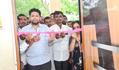 आदिनाथ ठोंबरे यांच्या आग्रहाखातर जिल्हा परिषद शाळेला मा.खासदार सुजय विखे यांनी दिल्या वर्ग खोल्या.