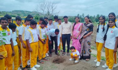 मुलीच्या वाढदिवसानिमित्त शाळेत वृक्षारोपण व गुणवंत विद्यार्थ्यांचा सत्कार, अनिल डोलनर यांचा मुलीच्या वाढदिवसानिमित्त आगळा वेगळा उपक्रम .