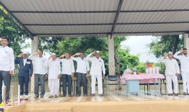 ग्रामपंचायत व जिल्हा परिषद प्राथमिक केंद्र शाळा येथे ७९ वा स्वातंत्र्य दिन मोठ्या उत्साहात साजरा.