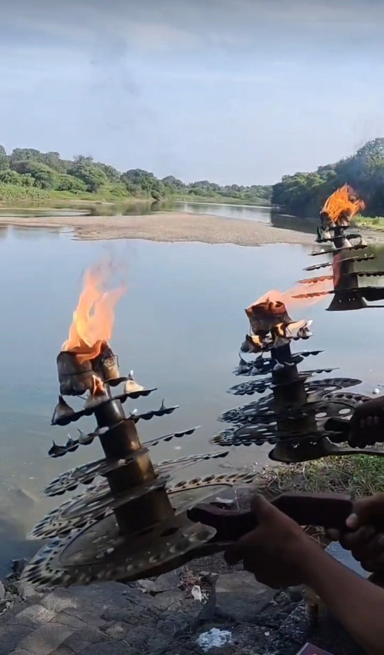 बेलापूर बनात प्रवरा नदीआरतीचा अनोखा उपक्रम