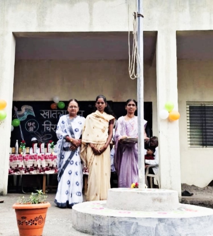 भेंड्यात ध्वज पूजनाचा मान एकल महिलांना : नेवासा तालुक्यातून ग्रामपंचायतचे अभिनंदन