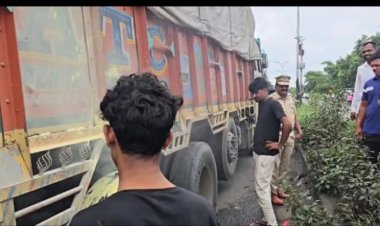 *म.फु.कृ.विद्यापीठ राहुरी येथील सुरक्षा रक्षक व सुरक्षा अधिकारी यांच्या सतर्कतेने ट्रकची मोठी हानी टळली.*