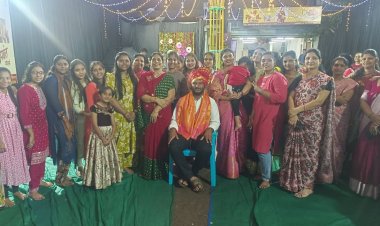 राहुरीत नाथ प्रतिष्ठान तर्फेरास -दांडिया उत्सव जल्लोषात साजरा