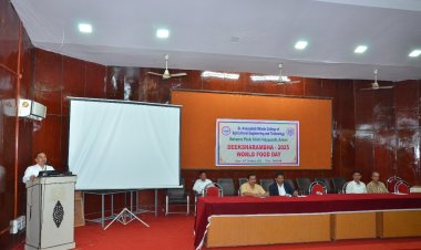 म. फु. कृ. विद्यापीठात डॉ. अण्णासाहेब शिंदे कृषि महाविद्यालयामध्ये दीक्षारंभ - 2025 आणि जागतिक अन्न दिवस या कार्यक्रमाचे आयोजन .