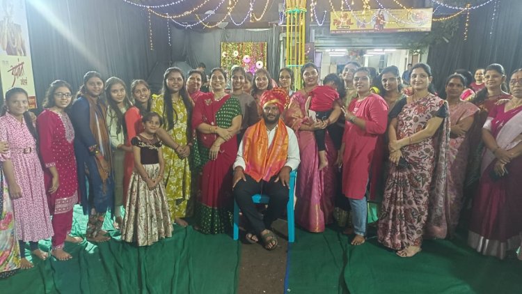 राहुरीत नाथ प्रतिष्ठान तर्फेरास -दांडिया उत्सव जल्लोषात साजरा