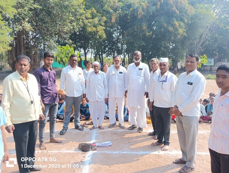 महात्मा गांधी माध्यमिक विद्यालयात आंतर शालेय हिवाळी क्रीडा स्पर्धा सुरू.