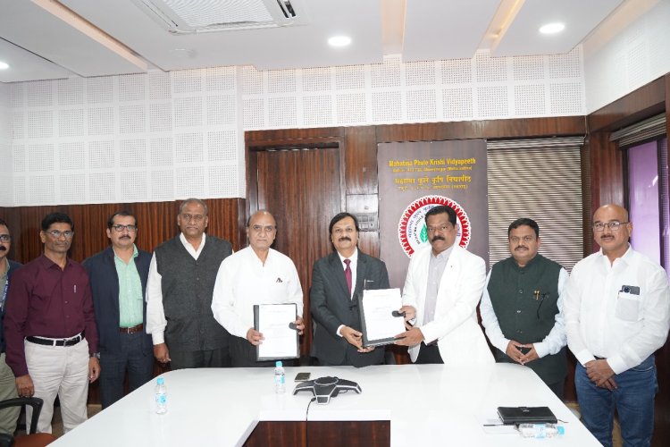 *महात्मा फुले कृषी विद्यापीठाचा कौशल्य विकासासाठी एज्युस्पार्क इंटरनॅशनल प्रा.लि.या कंपनिशी सामंजस्य करार.*