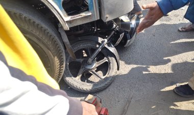 राहुरी शहर हद्दीत गाडगे आश्रम समोर अपघात ,  अपघातांची मालिका सुरूच