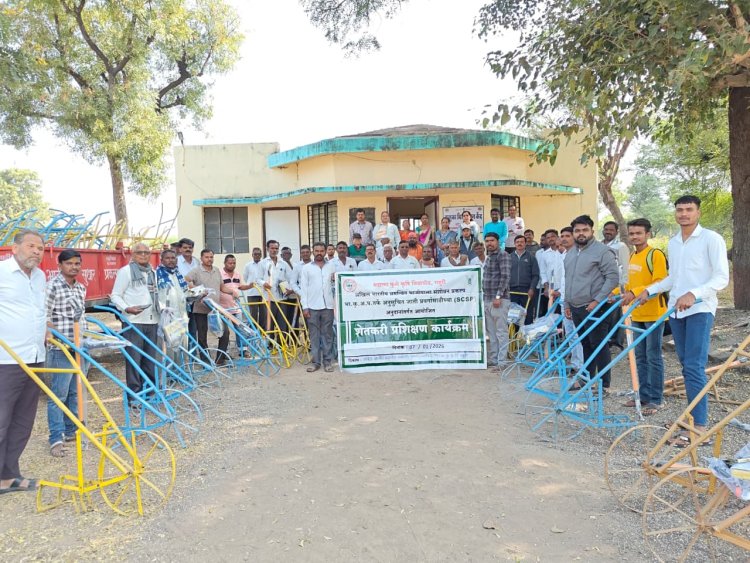 कोकणगाव येथे एक दिवसीय शेतकरी प्रशिक्षण व निविष्ठा वाटप कार्यक्रम संपन्न